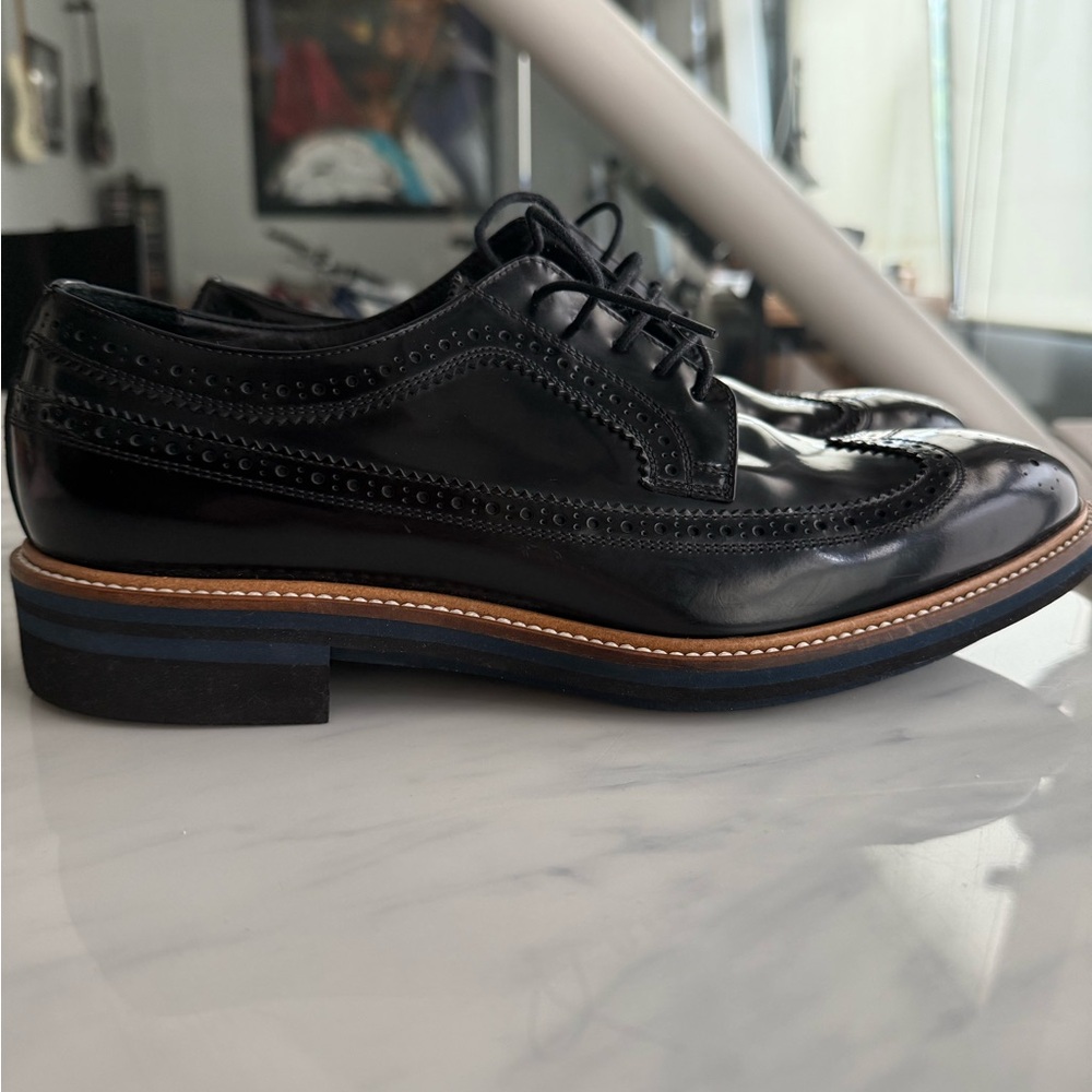 Paul Smith Classic Black Leather Men's Dress Shoes